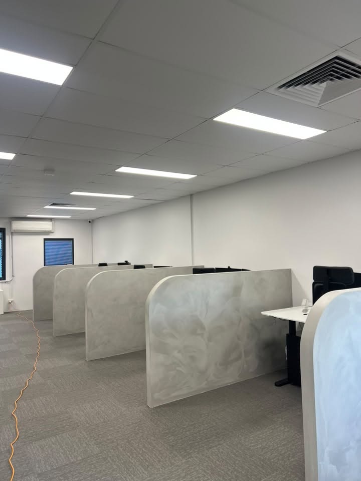 Freshly cleaned office space